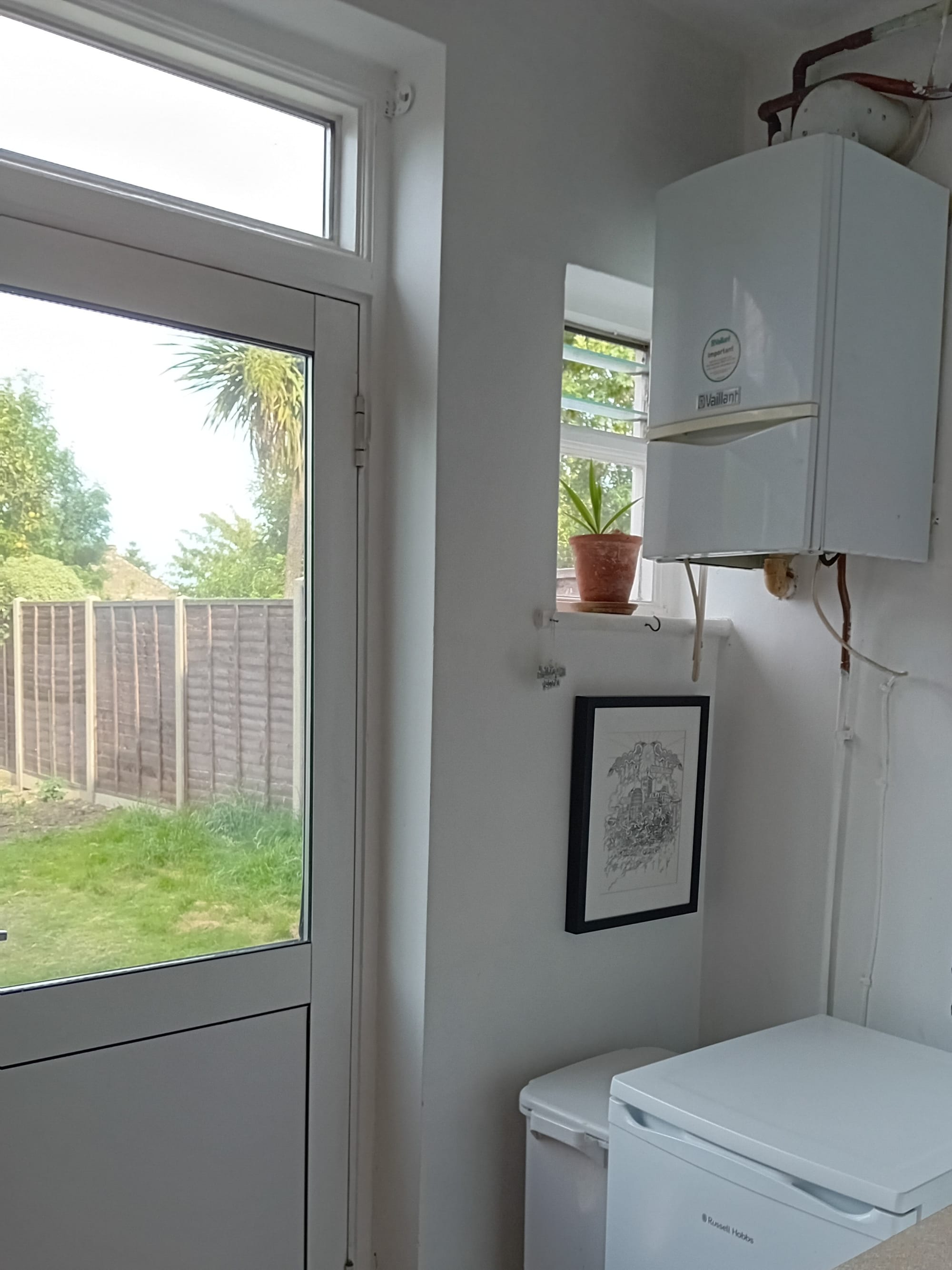 Goodbye old gas boiler with picture of boiler